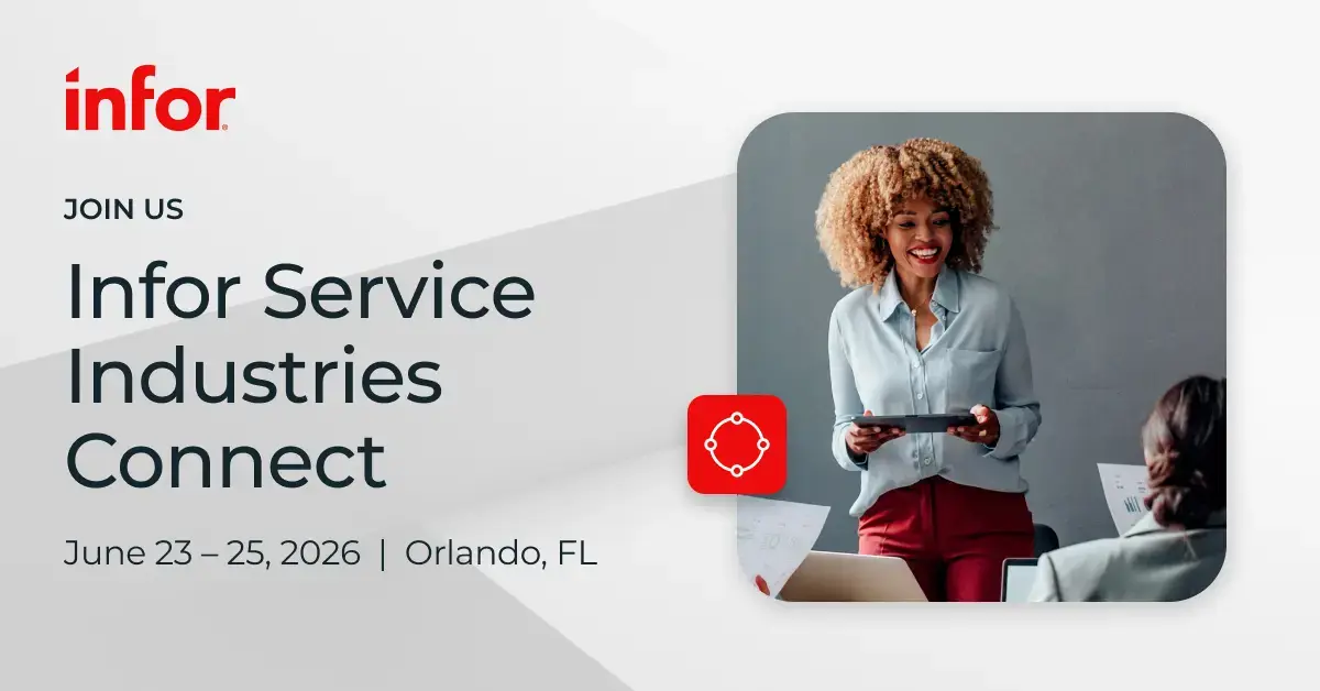Infor Service Industries Connect 2026 Banner